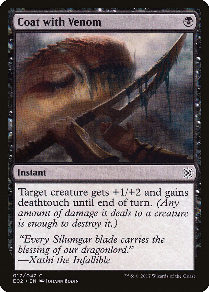 Coat with Venom [Explorers of Ixalan] | Game Master's Emporium (The New GME)