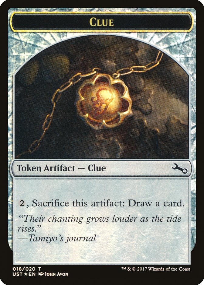 Clue // Clue Double-Sided Token [Unstable Tokens] | Game Master's Emporium (The New GME)