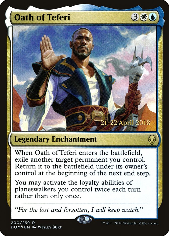 Oath of Teferi [Dominaria Prerelease Promos] | Game Master's Emporium (The New GME)