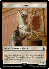 Horse // Cyberman Double-Sided Token [Doctor Who Tokens] | Game Master's Emporium (The New GME)