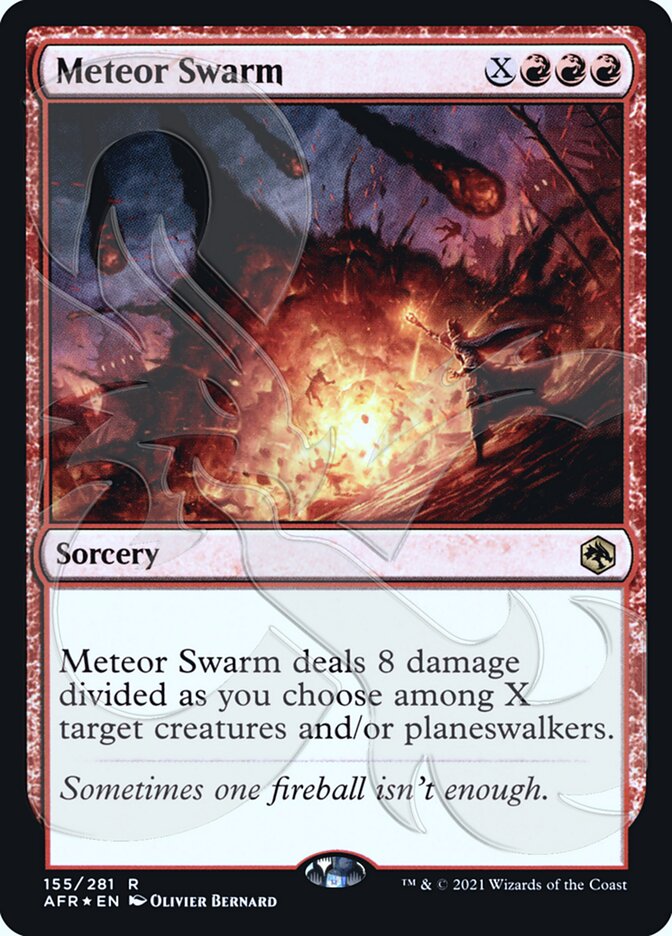 Meteor Swarm (Ampersand Promo) [Dungeons & Dragons: Adventures in the Forgotten Realms Promos] | Game Master's Emporium (The New GME)