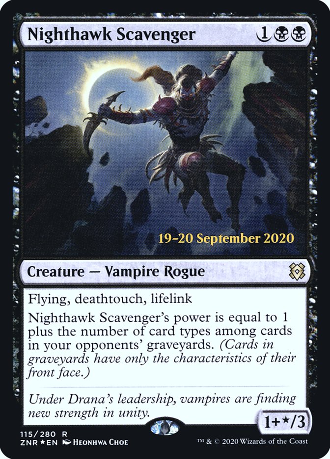 Nighthawk Scavenger [Zendikar Rising Prerelease Promos] | Game Master's Emporium (The New GME)