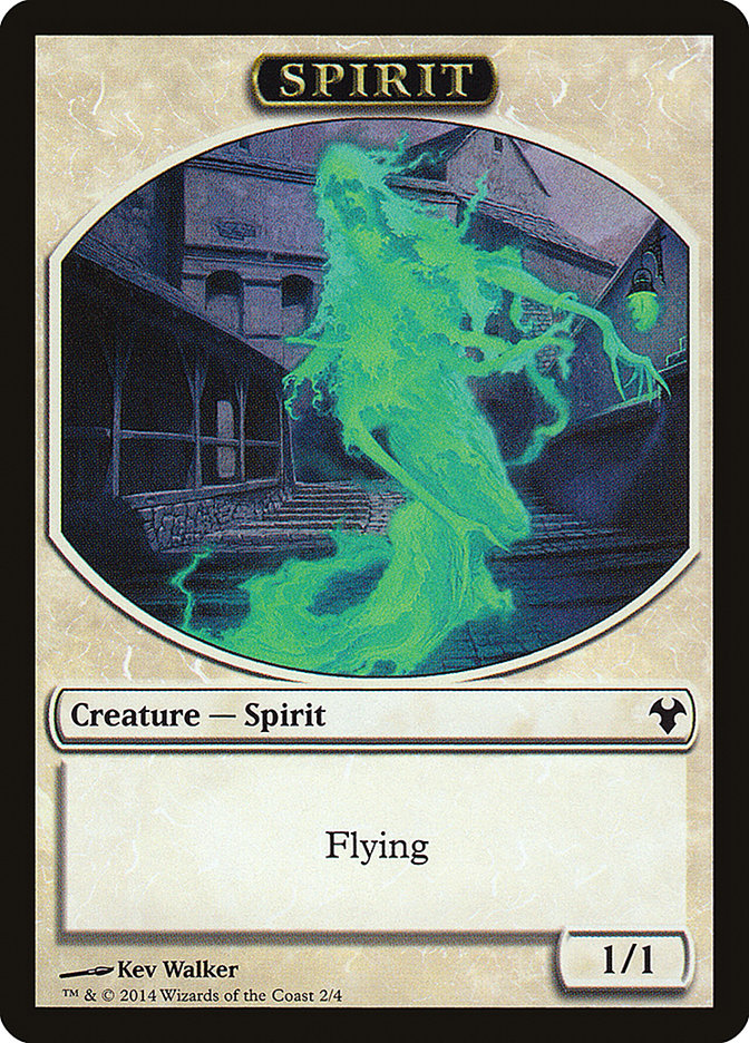 Soldier // Spirit Double-Sided Token [Modern Event Deck 2014 Tokens] | Game Master's Emporium (The New GME)