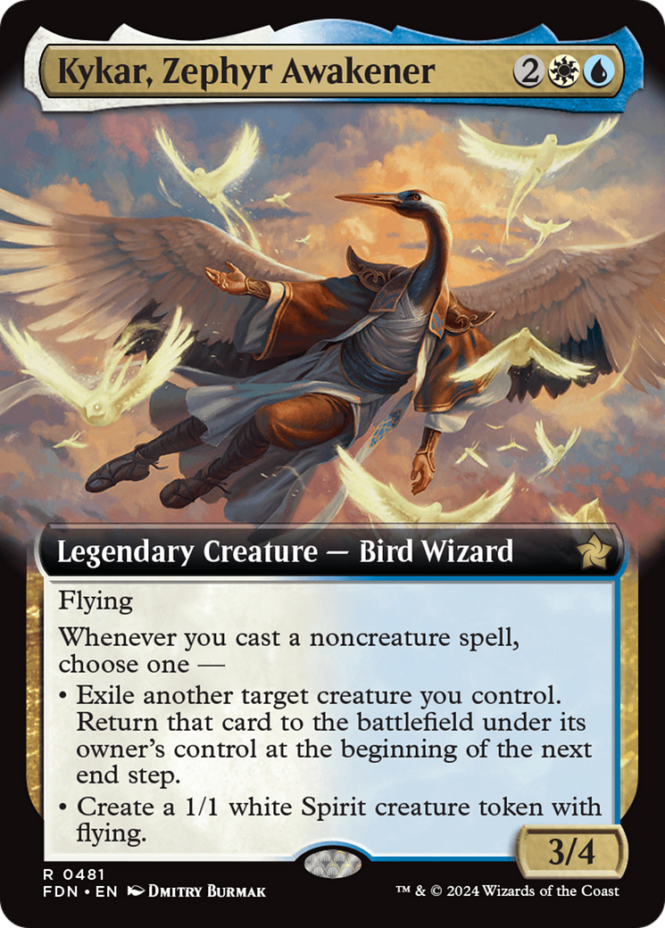 Kykar, Zephyr Awakener (Extended Art) [Foundations] | Game Master's Emporium (The New GME)