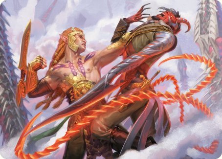 Tyvar's Stand Art Card [Phyrexia: All Will Be One Art Series] | Game Master's Emporium (The New GME)