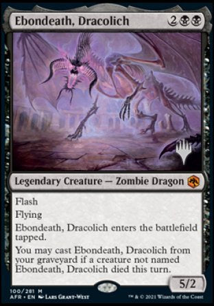 Ebondeath, Dracolich (Promo Pack) [Dungeons & Dragons: Adventures in the Forgotten Realms Promos] | Game Master's Emporium (The New GME)
