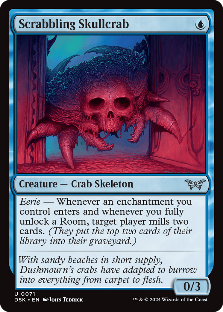 Scrabbling Skullcrab [Duskmourn: House of Horror] | Game Master's Emporium (The New GME)
