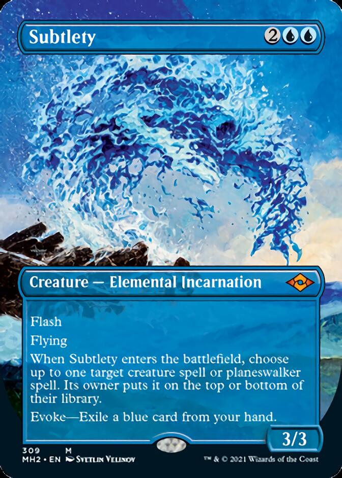Subtlety (Borderless Alternate Art) [Modern Horizons 2] | Game Master's Emporium (The New GME)