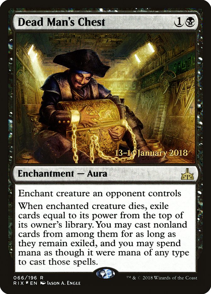 Dead Man's Chest [Rivals of Ixalan Prerelease Promos] | Game Master's Emporium (The New GME)