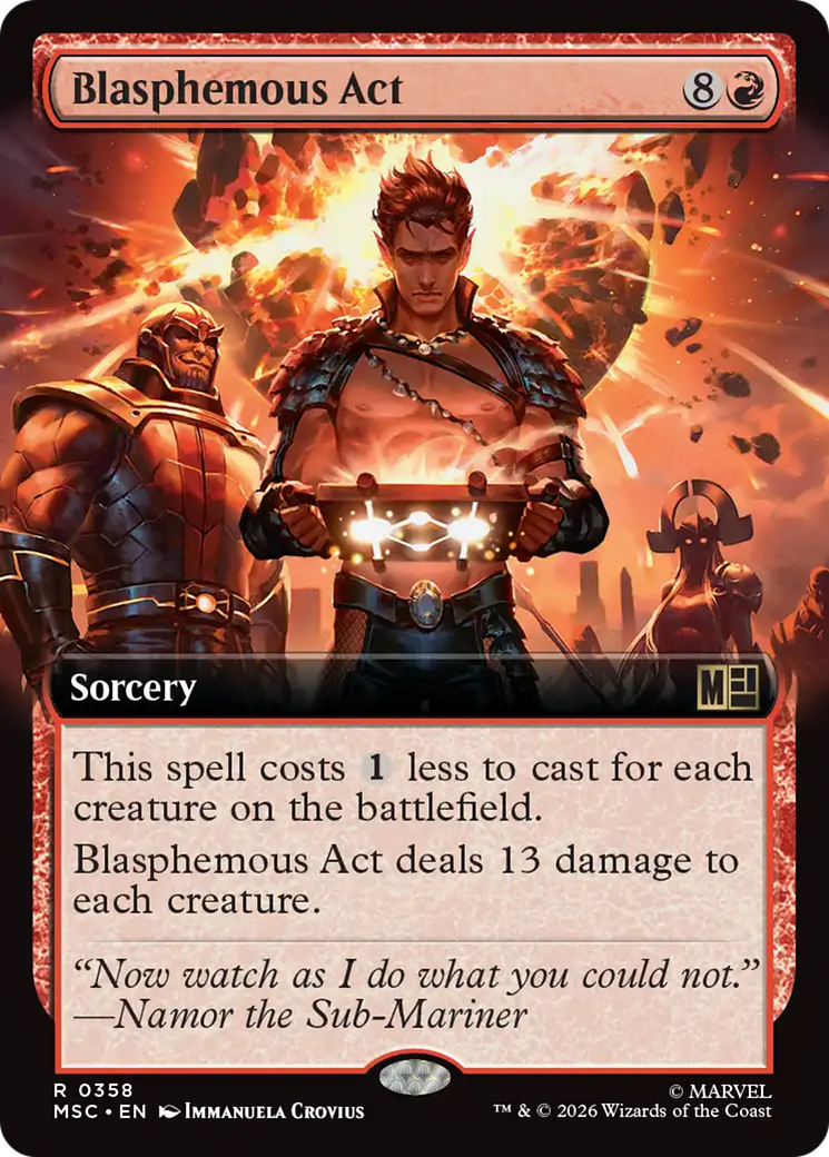 Blasphemous Act (Extended Art) [Marvel Super Heroes Commander] | Game Master's Emporium (The New GME)