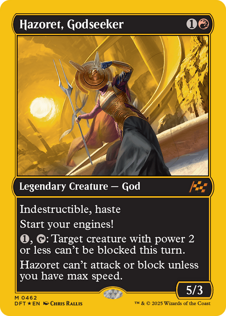 Hazoret, Godseeker (First-Place Foil) [Aetherdrift] | Game Master's Emporium (The New GME)