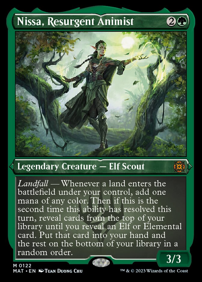 Nissa, Resurgent Animist (Foil Etched) [March of the Machine: The Aftermath] | Game Master's Emporium (The New GME)