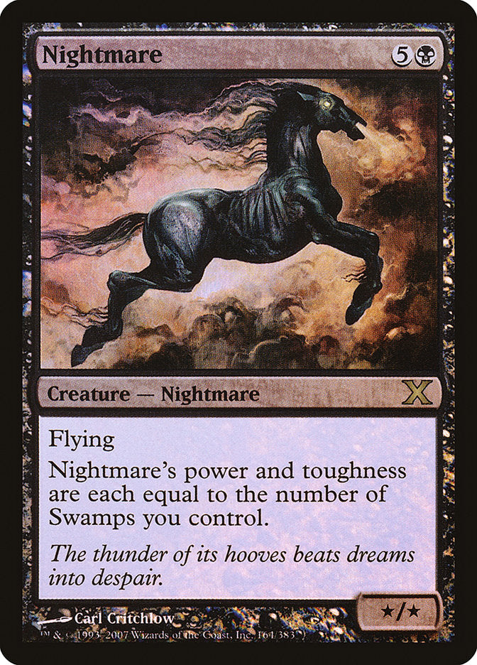 Nightmare (Premium Foil) [Tenth Edition] | Game Master's Emporium (The New GME)