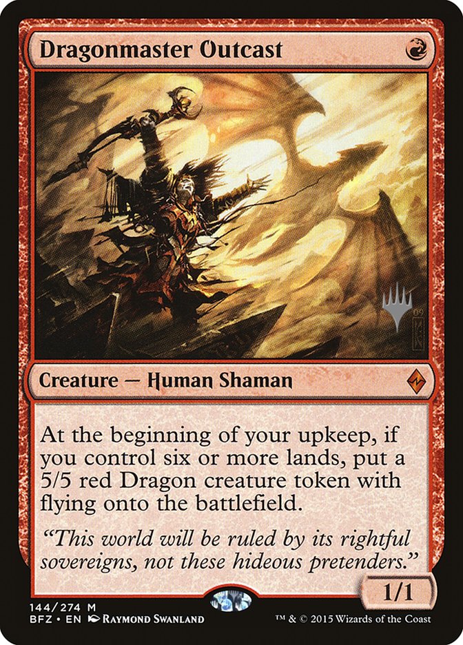 Dragonmaster Outcast (Promo Pack) [Battle for Zendikar Promos] | Game Master's Emporium (The New GME)