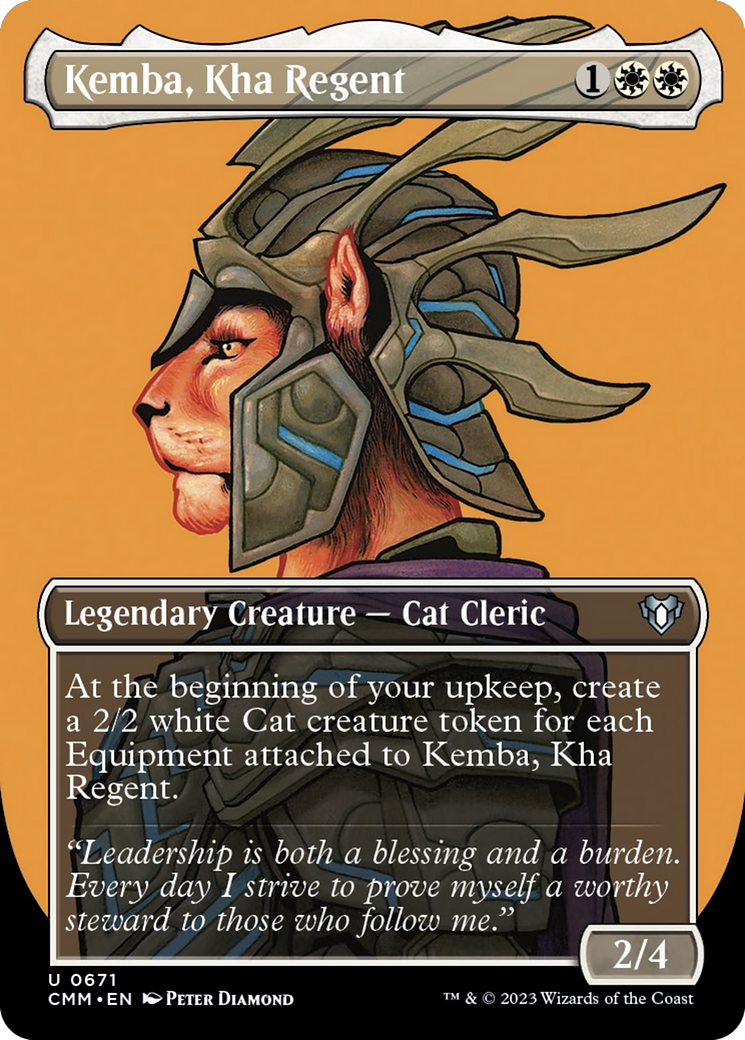 Kemba, Kha Regent (Borderless Profile) [Commander Masters] | Game Master's Emporium (The New GME)