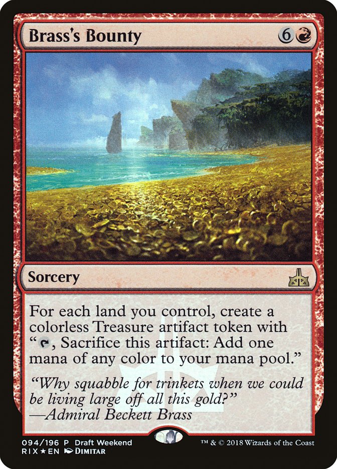 Brass's Bounty (Draft Weekend) [Rivals of Ixalan Promos] | Game Master's Emporium (The New GME)