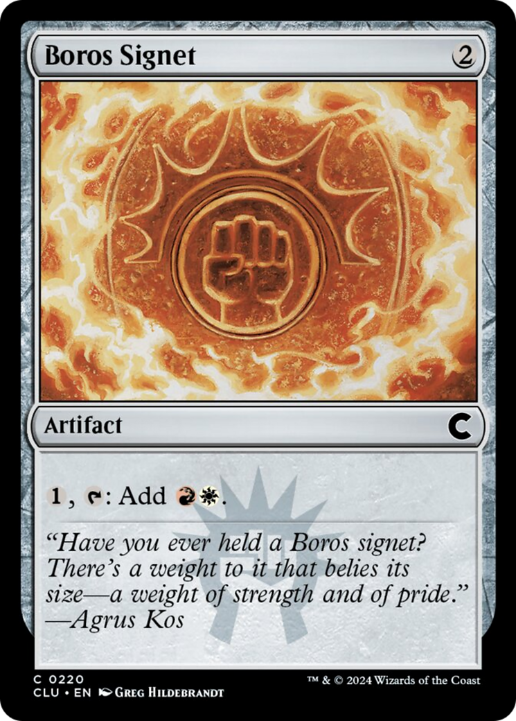 Boros Signet [Ravnica: Clue Edition] | Game Master's Emporium (The New GME)