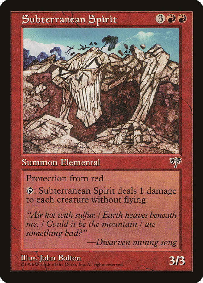 Subterranean Spirit [Mirage] | Game Master's Emporium (The New GME)
