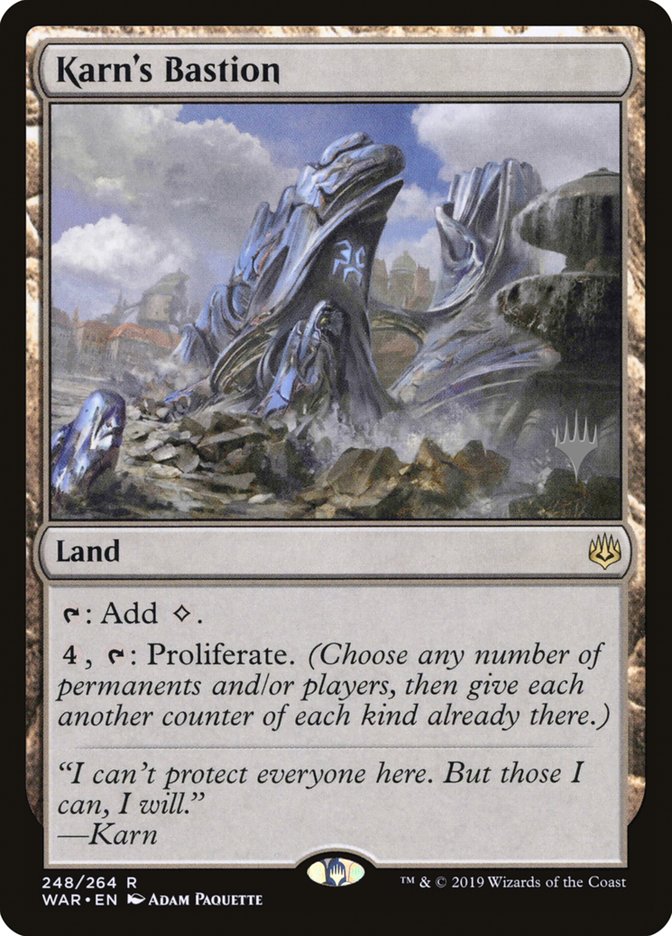 Karn's Bastion (Promo Pack) [War of the Spark Promos] | Game Master's Emporium (The New GME)