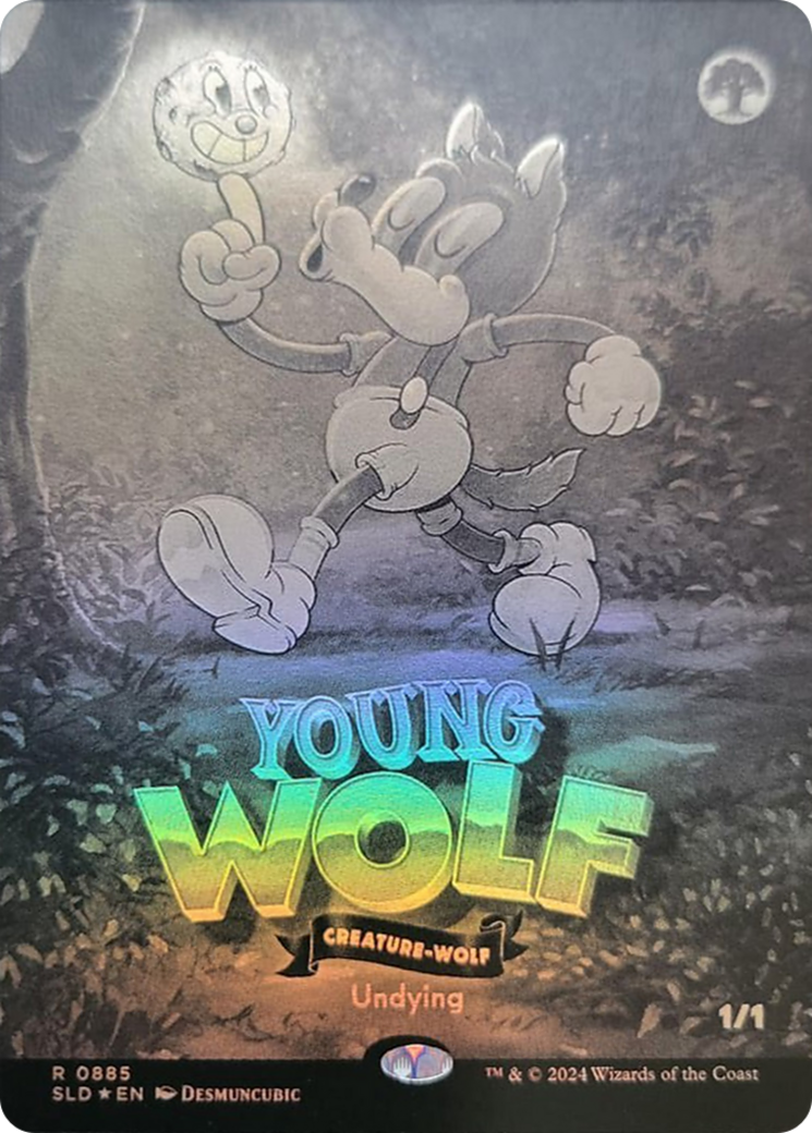Young Wolf (Black & White Foil) [Secret Lair Drop Series] | Game Master's Emporium (The New GME)