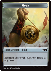 Elemental (0016) // Gold Double-Sided Token [Tarkir: Dragonstorm Commander Tokens] | Game Master's Emporium (The New GME)