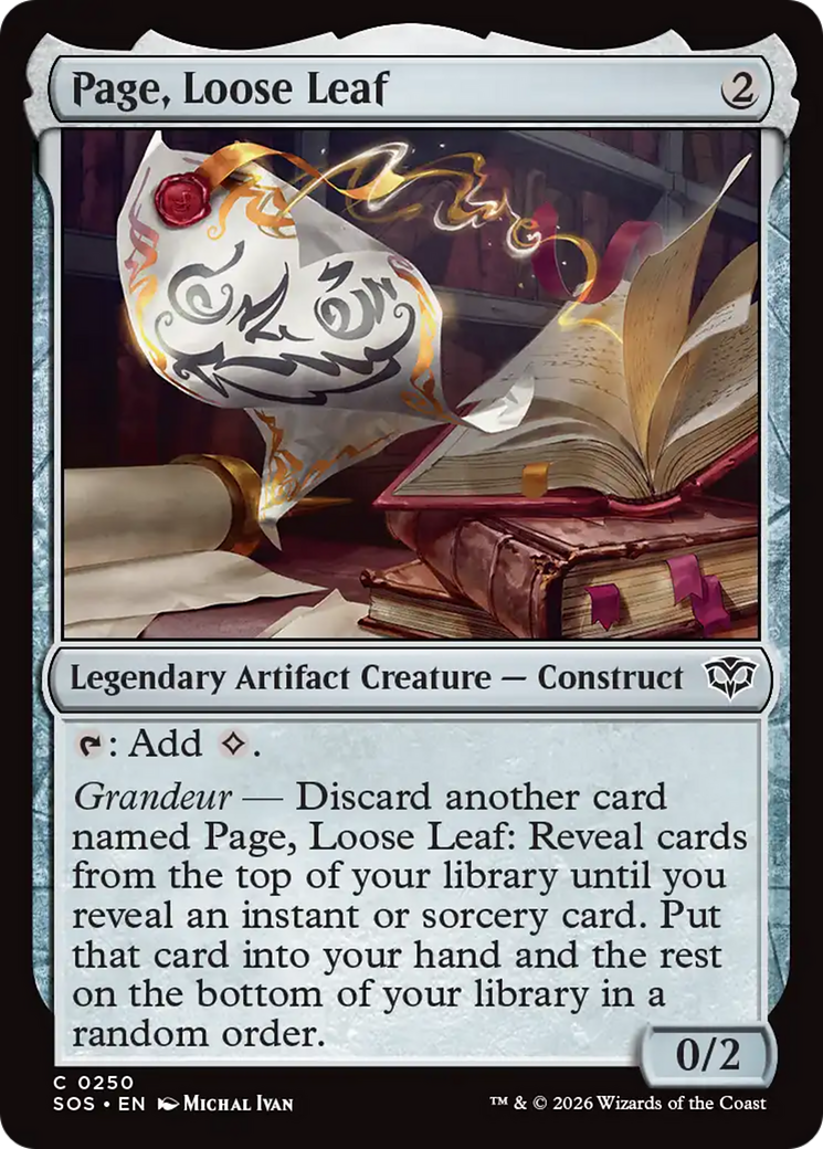 Page, Loose Leaf [Secrets of Strixhaven] | Game Master's Emporium (The New GME)