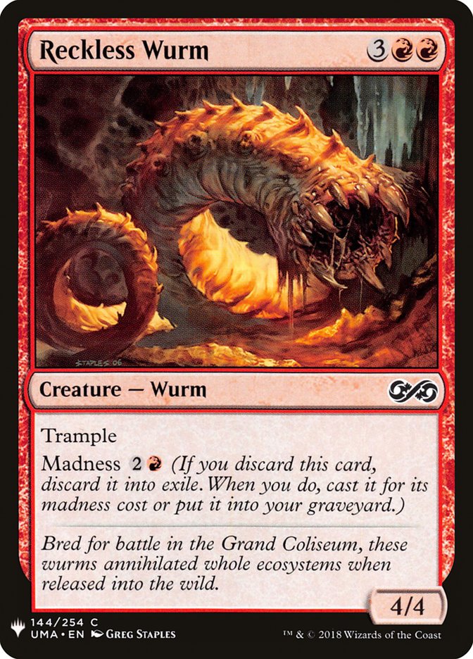Reckless Wurm [Mystery Booster] | Game Master's Emporium (The New GME)