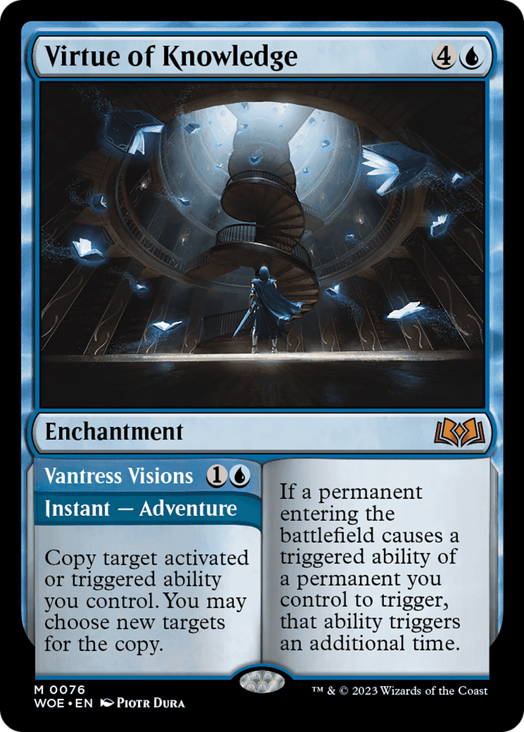 Virtue of Knowledge // Vantress Visions [Wilds of Eldraine] | Game Master's Emporium (The New GME)