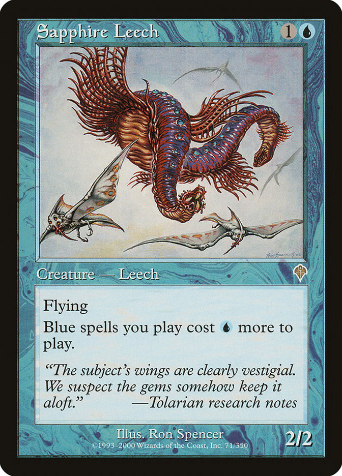 Sapphire Leech [Invasion] | Game Master's Emporium (The New GME)