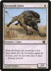 Savannah Lions (Oversized) [Eighth Edition Box Topper] | Game Master's Emporium (The New GME)