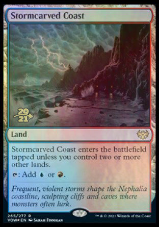 Stormcarved Coast [Innistrad: Crimson Vow Prerelease Promos] | Game Master's Emporium (The New GME)