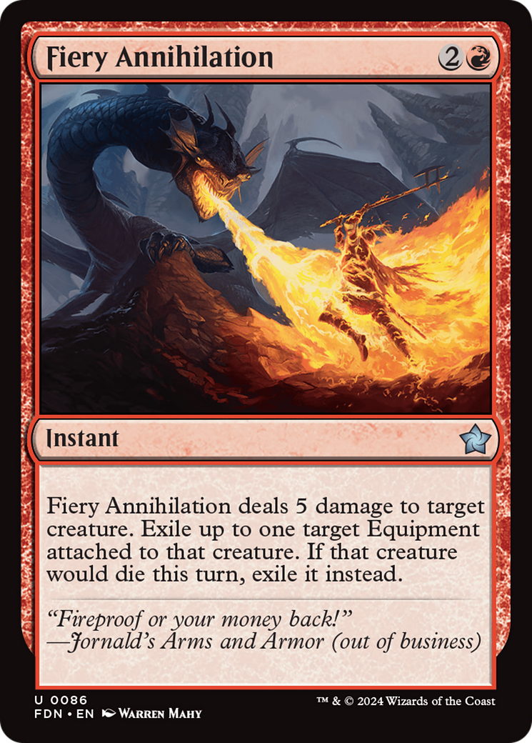 Fiery Annihilation [Foundations] | Game Master's Emporium (The New GME)