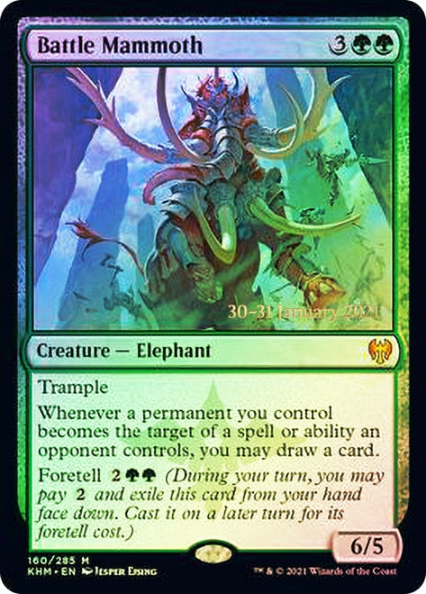 Battle Mammoth [Kaldheim Prerelease Promos] | Game Master's Emporium (The New GME)