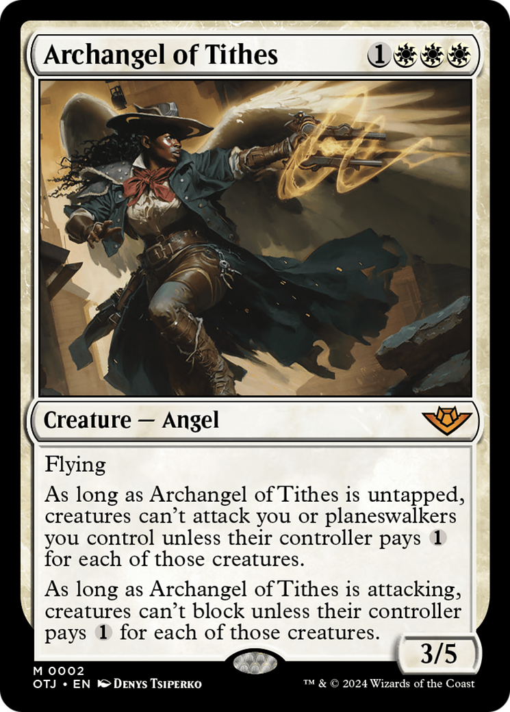 Archangel of Tithes [Outlaws of Thunder Junction] | Game Master's Emporium (The New GME)