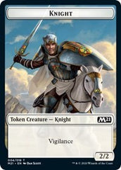 Knight // Zombie Double-Sided Token [Core Set 2021 Tokens] | Game Master's Emporium (The New GME)