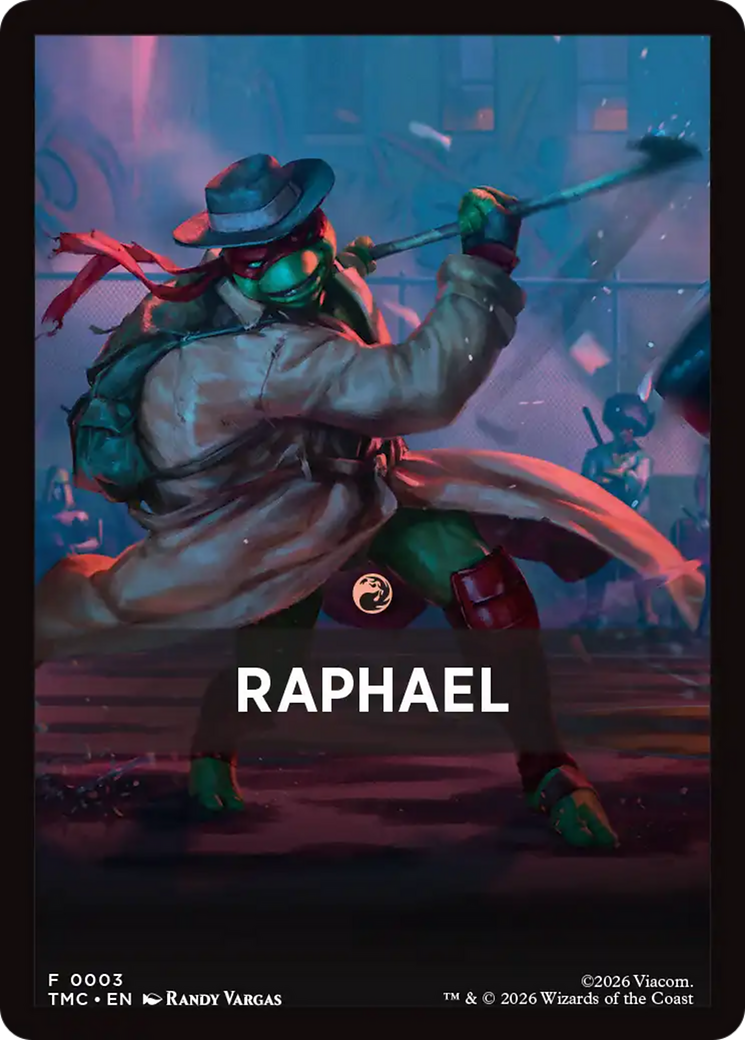 Raphael Theme Card [Teenage Mutant Ninja Turtles Commander Tokens] | Game Master's Emporium (The New GME)