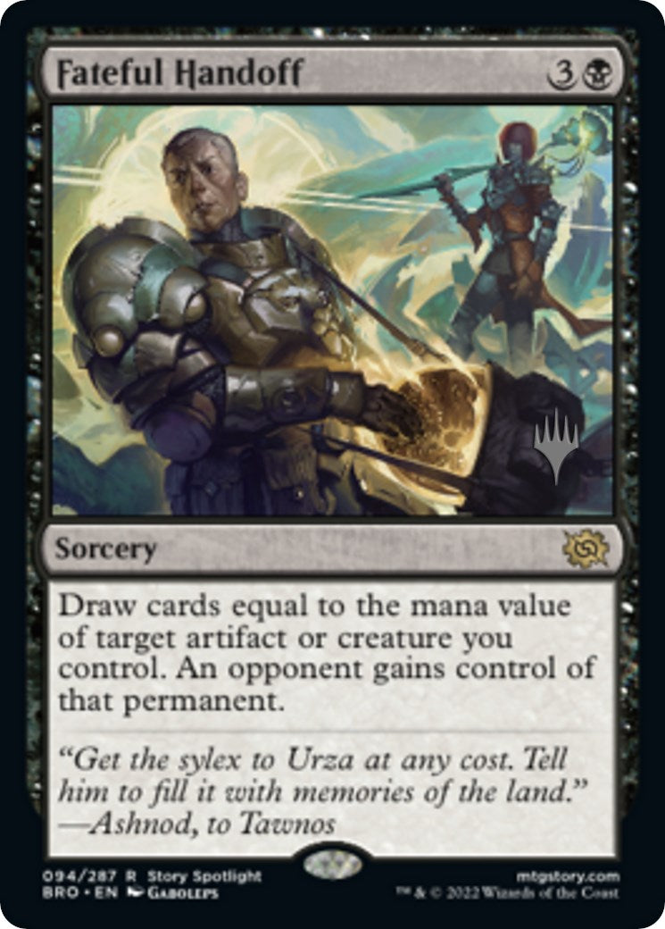 Fateful Handoff (Promo Pack) [The Brothers' War Promos] | Game Master's Emporium (The New GME)