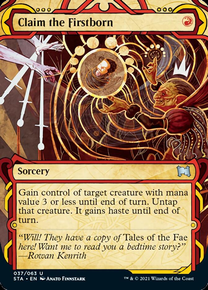 Claim the Firstborn (Foil Etched) [Strixhaven: Mystical Archive] | Game Master's Emporium (The New GME)