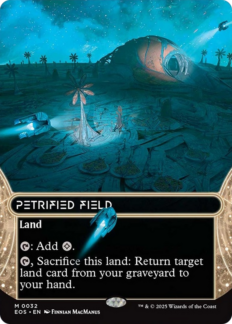 Petrified Field (0032) (Borderless) [Edge of Eternities: Stellar Sights] | Game Master's Emporium (The New GME)