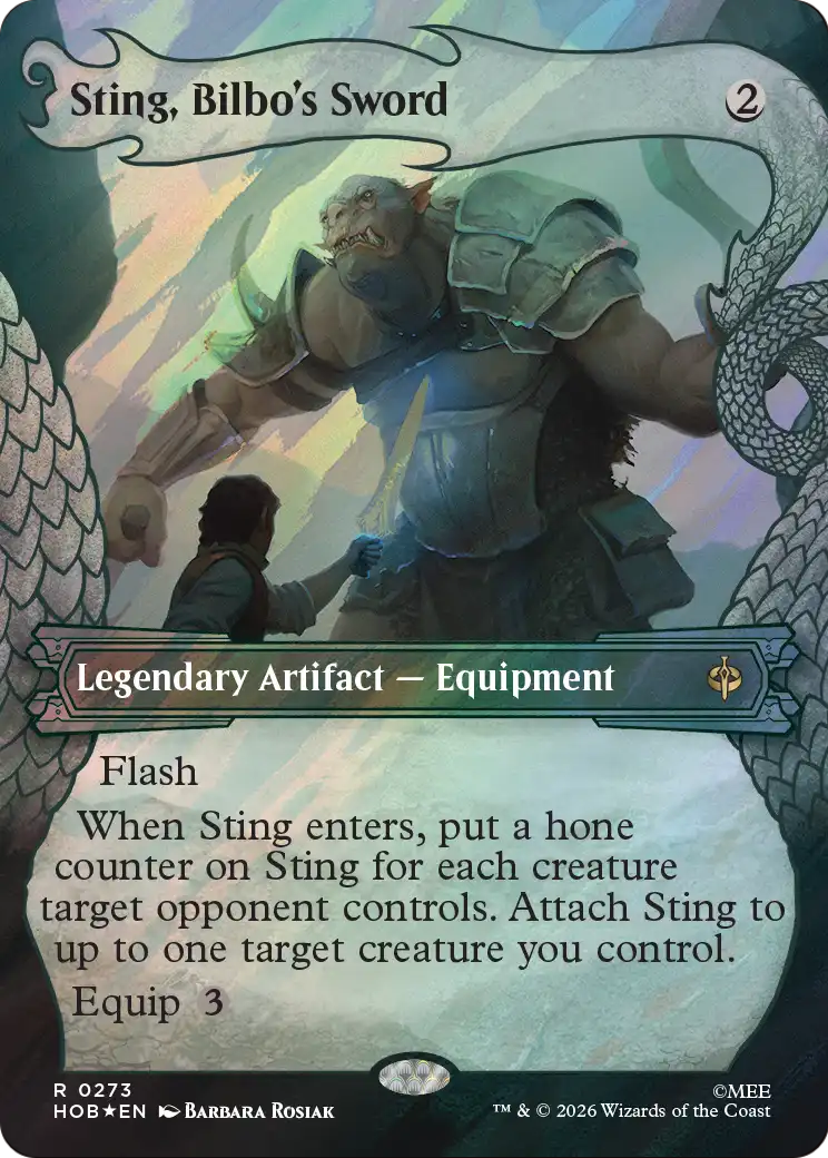 Sting, Bilbo's Sword (Showcase) (Surge Foil) [The Hobbit] | Game Master's Emporium (The New GME)