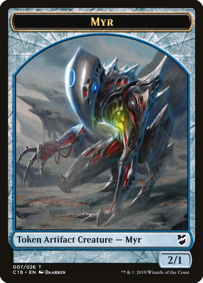 Myr Token (007/026) [Commander 2018 Tokens] | Game Master's Emporium (The New GME)