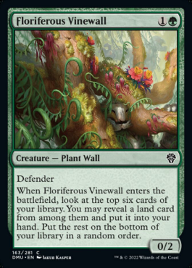 Floriferous Vinewall [Dominaria United] | Game Master's Emporium (The New GME)