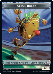Clown Robot (002) // Food (011) Double-Sided Token [Unfinity Tokens] | Game Master's Emporium (The New GME)
