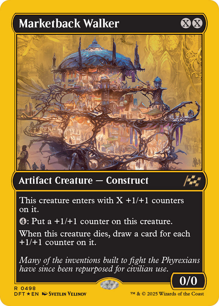 Marketback Walker (First-Place Foil) [Aetherdrift] | Game Master's Emporium (The New GME)