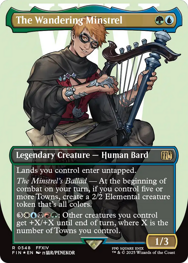 The Wandering Minstrel (Borderless) (Surge Foil) [FINAL FANTASY] | Game Master's Emporium (The New GME)