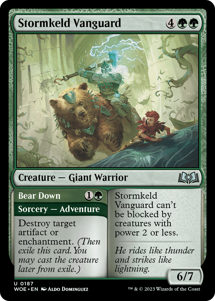 Stormkeld Vanguard // Bear Down [Wilds of Eldraine] | Game Master's Emporium (The New GME)