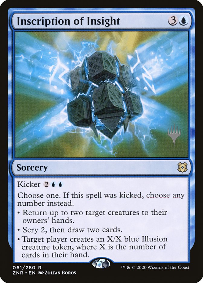 Inscription of Insight (Promo Pack) [Zendikar Rising Promos] | Game Master's Emporium (The New GME)