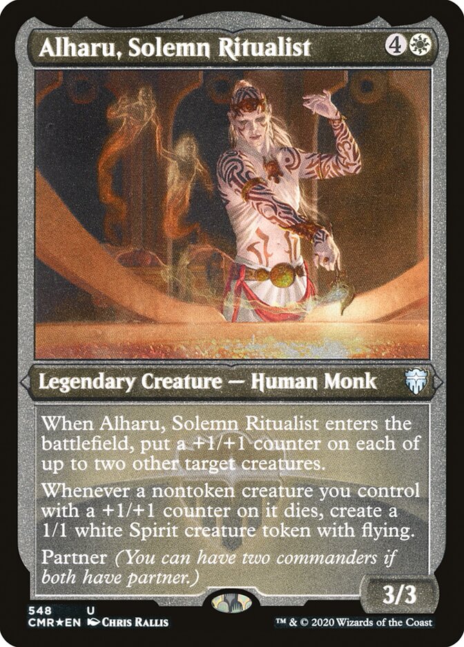 Alharu, Solemn Ritualist (Etched) [Commander Legends] | Game Master's Emporium (The New GME)