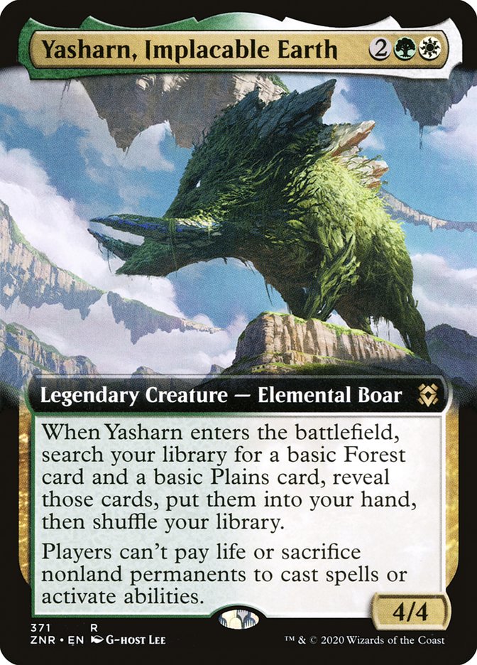 Yasharn, Implacable Earth (Extended Art) [Zendikar Rising] | Game Master's Emporium (The New GME)