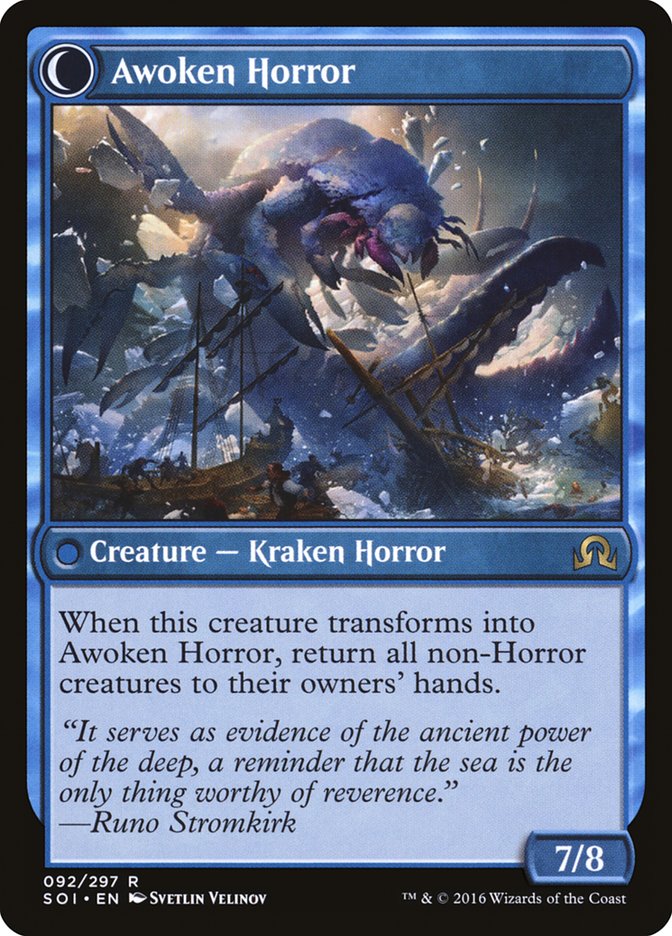 Thing in the Ice // Awoken Horror [Shadows over Innistrad] | Game Master's Emporium (The New GME)